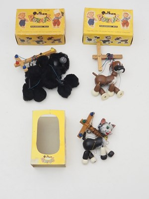 Lot 251 - A group of three PELHAM PUPPET animals in...