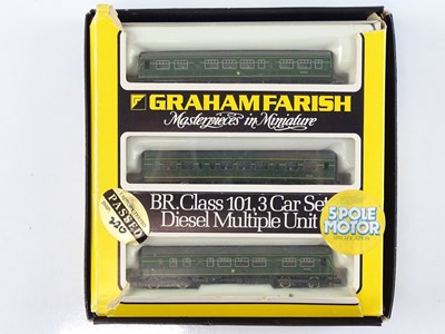 Lot 1 - A GRAHAM FARISH N Gauge 8143 3-Car Class 101...
