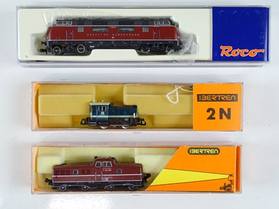 Lot 64 - A quantity of N Gauge German Outline diesel...