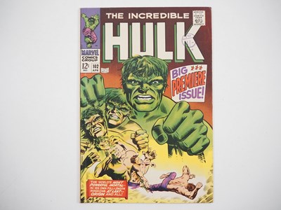 Lot 110 - INCREDIBLE HULK #102 (1968 - MARVEL) First...