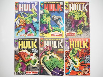 Lot 111 - INCREDIBLE HULK #103, 104, 105, 106, 107, 108...