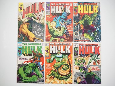 Lot 112 - INCREDIBLE HULK #109, 110, 111, 112, 113, 114...