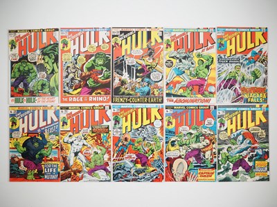 Lot 169 - INCREDIBLE HULK #156, 157, 158, 159, 160, 161,...