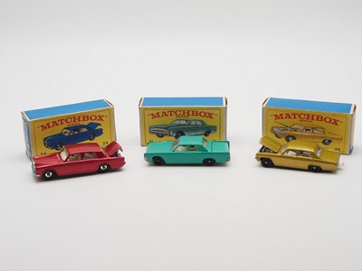 Lot 10 - A group of MATCHBOX Regular Wheels automobiles,...