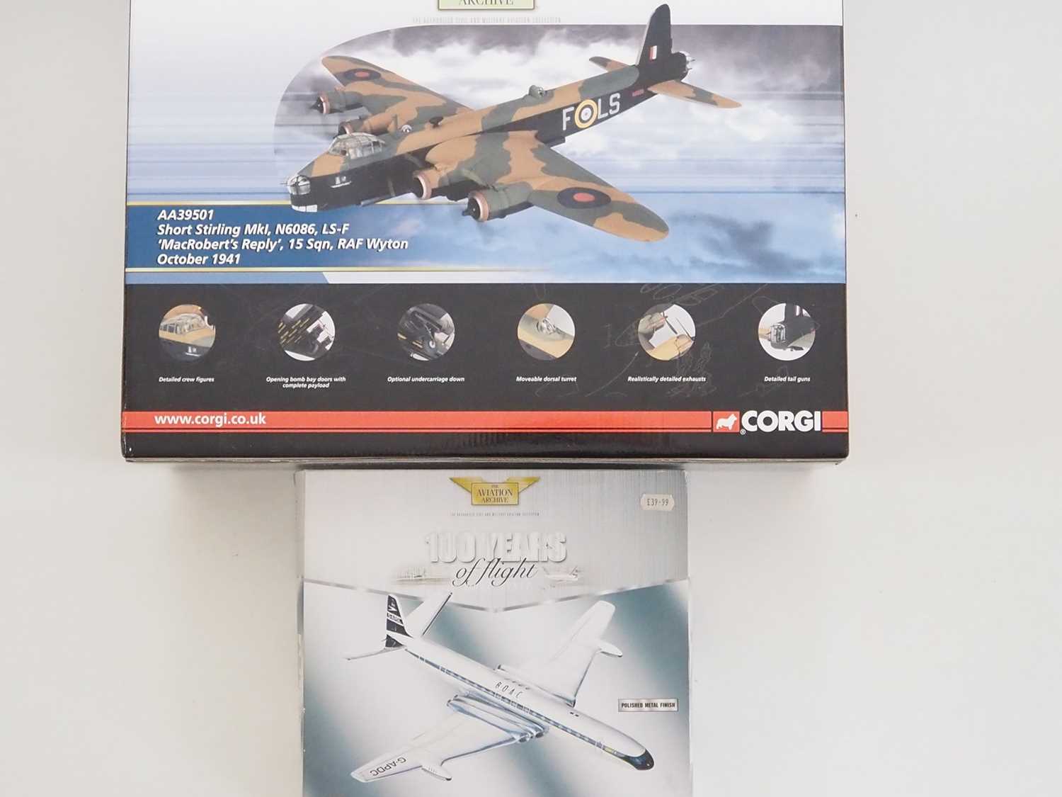 Lot 45 - A pair of CORGI AVIATION ARCHIVE aircraft,...