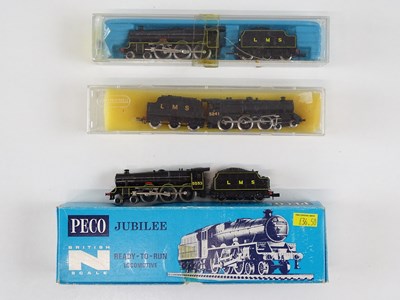 Lot 7 - A group of British Outline N Gauge LMS steam...