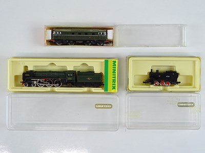 Lot 75 - A small group of MINITRIX steam and diesel...