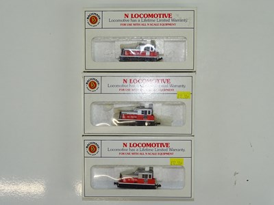 Lot 78 - A trio of BACHMANN N Gauge American Outline...