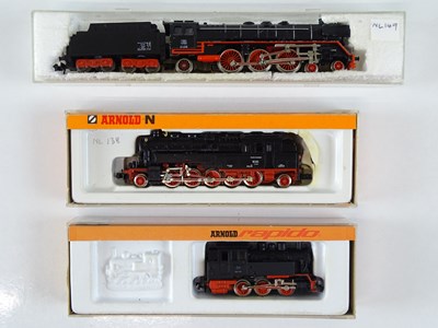 Lot 79 - A trio of German Outline N Gauge steam...