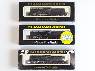 Lot 80 - A trio of GRAHAM FARISH N Gauge Class 4P steam...