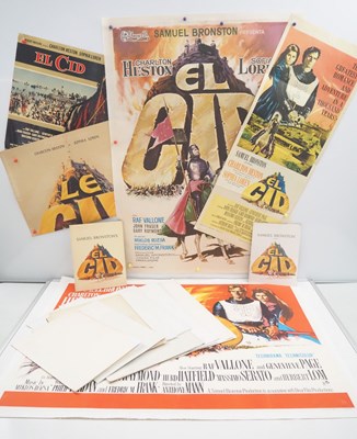 Lot 6 - EL CID (1961) A large quantity of film posters...