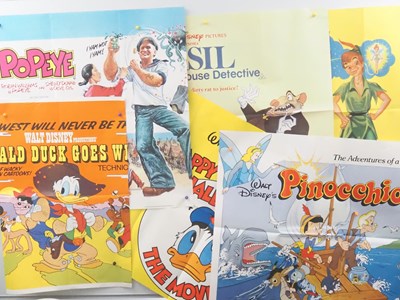 Lot 47 - WALT DISNEY: A group of 6 UK Quad film posters...