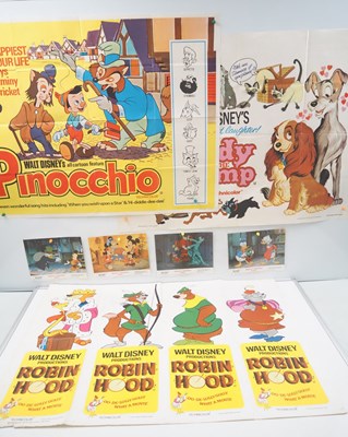 Lot 54 - WALT DISNEY: A group of original UK Quad film...