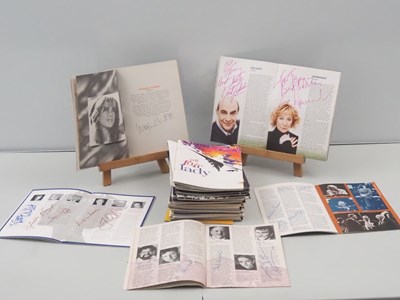 Lot 84 - A group of 46 signed theatre programmes, most...
