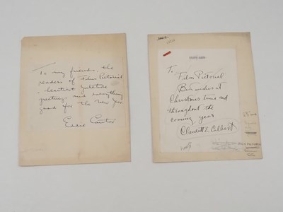 Lot 133 - A pair of autographs from the American...