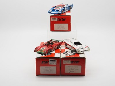 Lot 75 - A group of 1:43 scale hand built resin Le Mans...