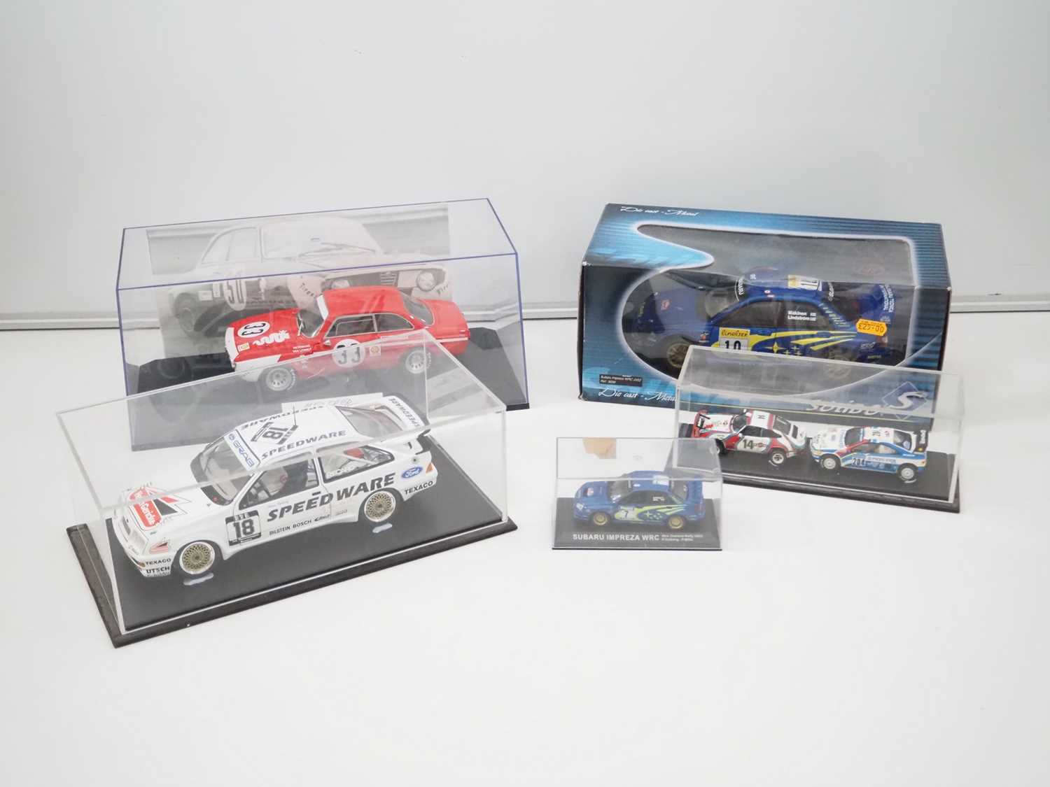 Lot 79 - A mixed group of rally cars in 1:18 and 1:43...