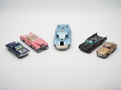 Lot 80 - A group of five unboxed DINKY and CORGI...