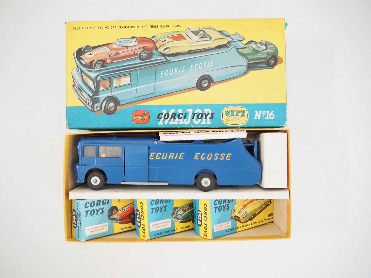 Lot 90 - A CORGI MAJOR Gift Set No. 16 'Ecurie Ecosse'...