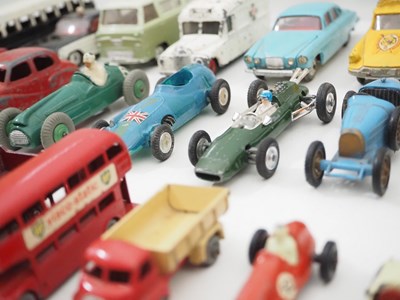 Lot 91 - A large group of playworn DINKY, CORGI and...