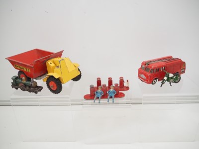 Lot 91 - A large group of playworn DINKY, CORGI and...