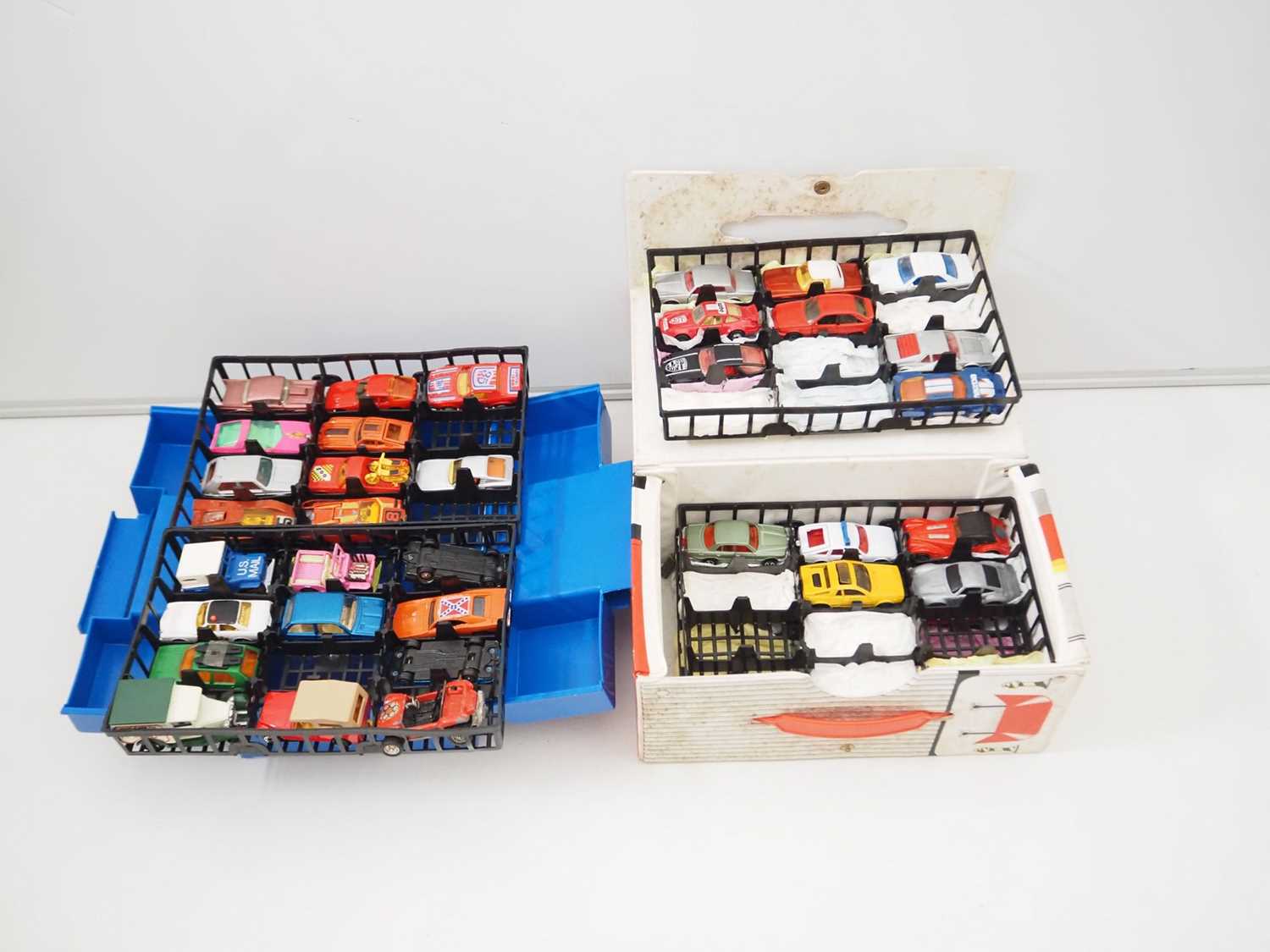 Lot 96 - A pair of MATCHBOX car carry cases from the...