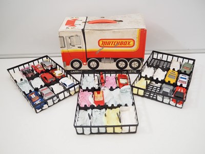 Lot 96 - A pair of MATCHBOX car carry cases from the...