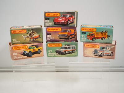 Lot 103 - A group of seven MATCHBOX SUPERFAST models...
