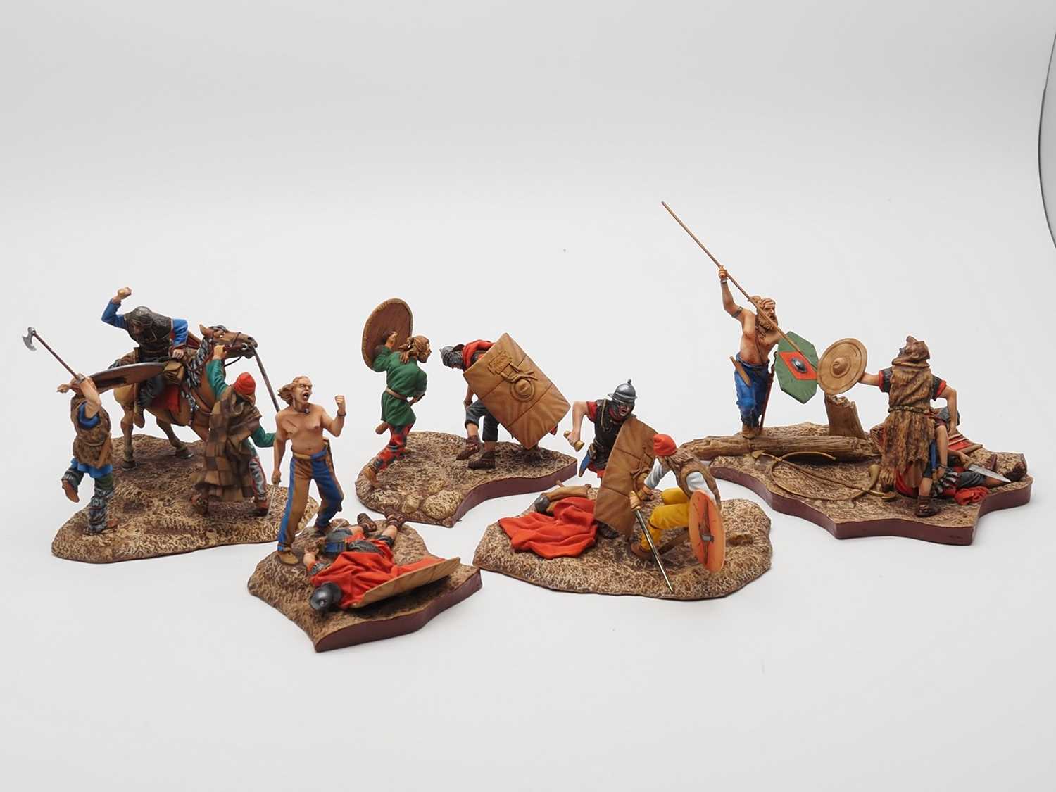 Lot 186 - A group of diecast Roman dioramas, all Russian...