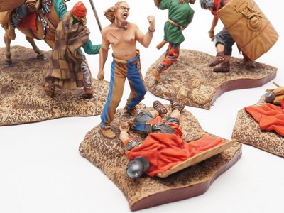 Lot 186 - A group of diecast Roman dioramas, all Russian...