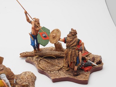 Lot 186 - A group of diecast Roman dioramas, all Russian...