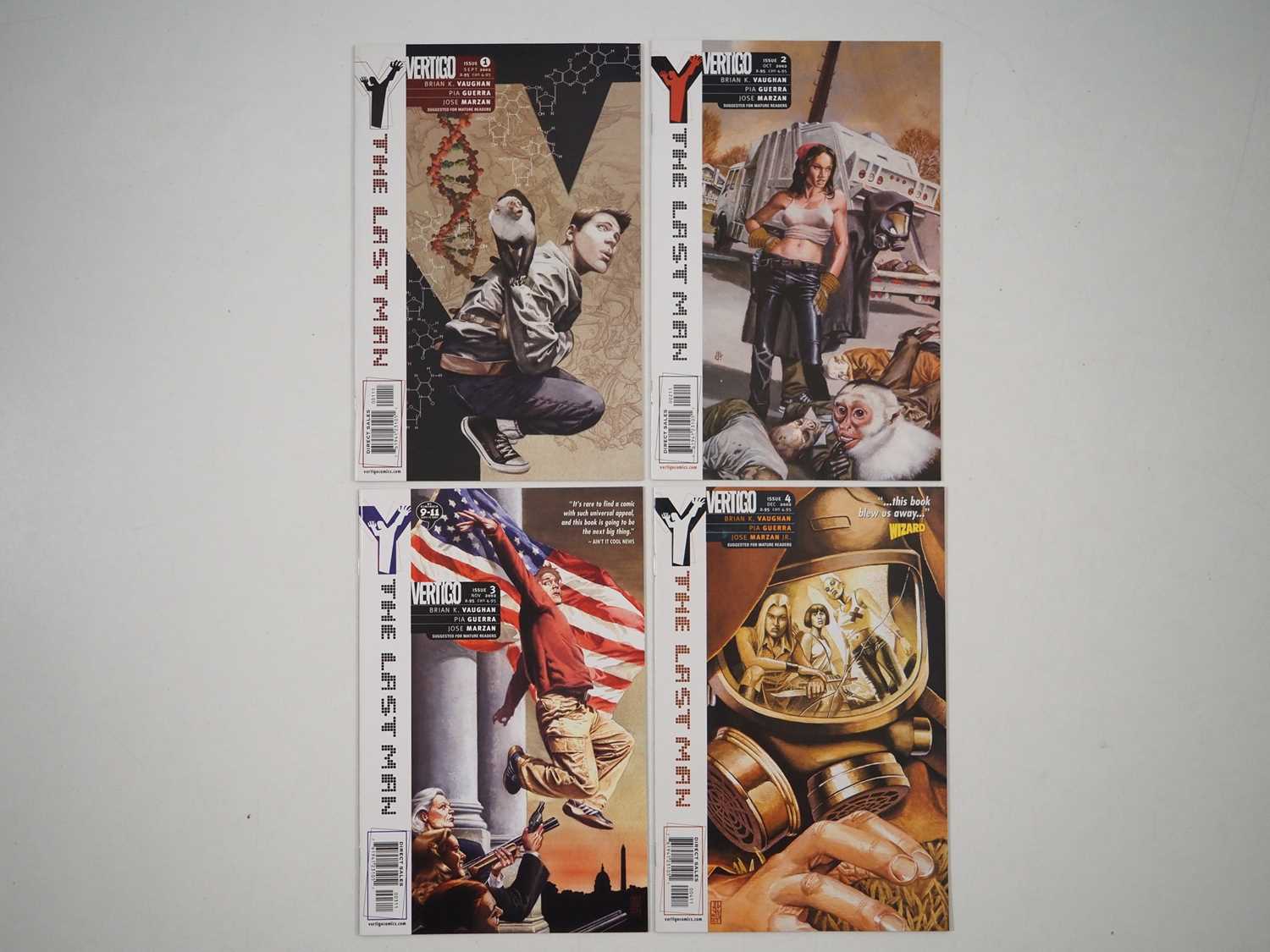 Lot 8 - Y THE LAST MAN #1, 2, 3, 4 (4 in Lot) - (2002 -...
