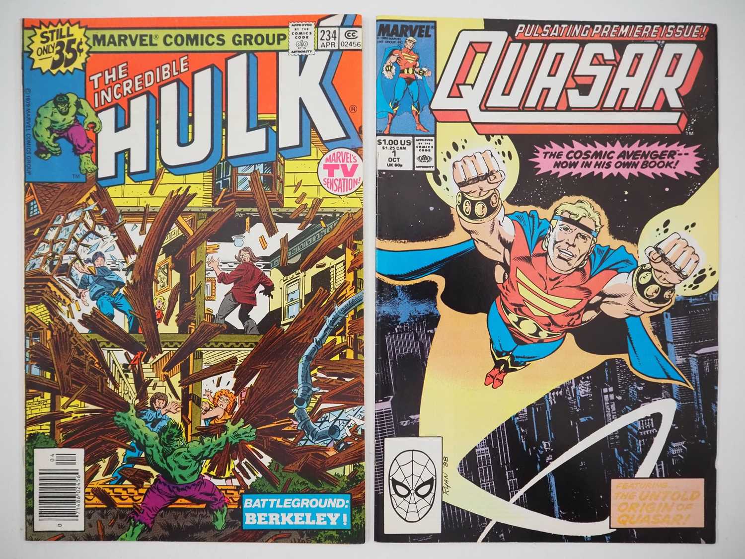 Lot 33 - INCREDIBLE HULK #234 + QUASAR #1 (1979/1989 -...