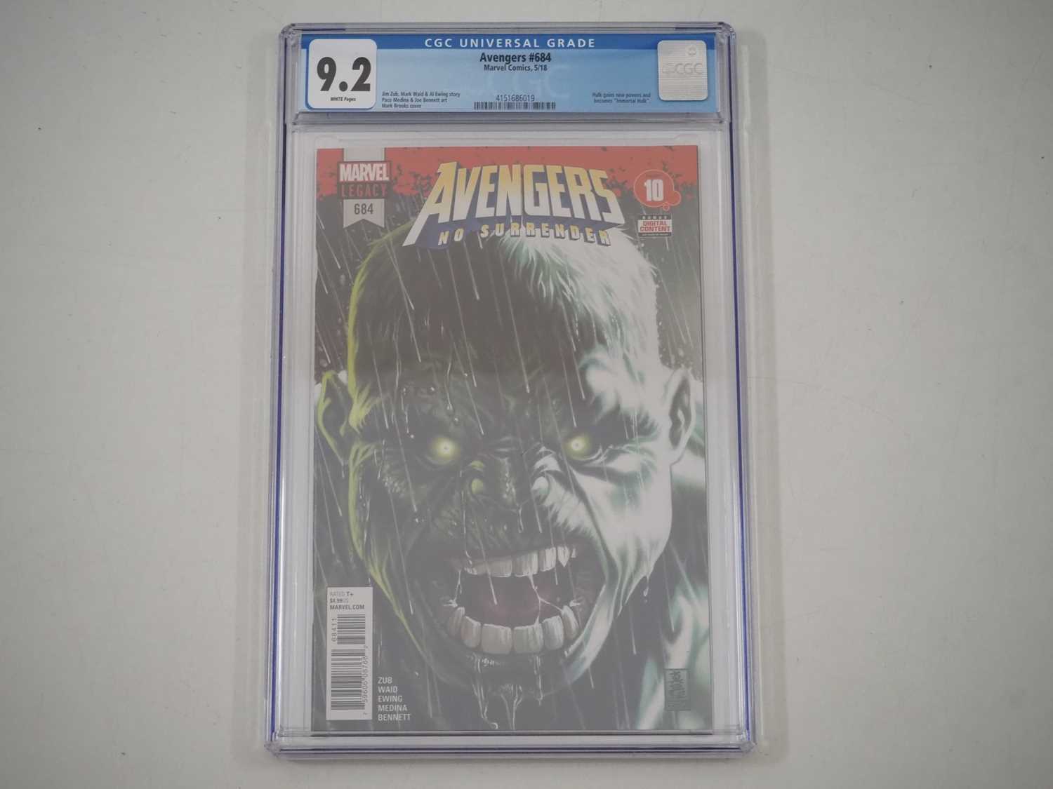 Lot 34 - AVENGERS #684 (2018 - MARVEL) - GRADED 9.2 (NM-...