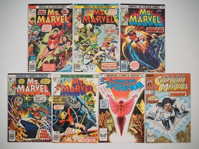 Lot 225 - CAPTAIN/MS. MARVEL LOT (7 in Lot) - (1977/1989...