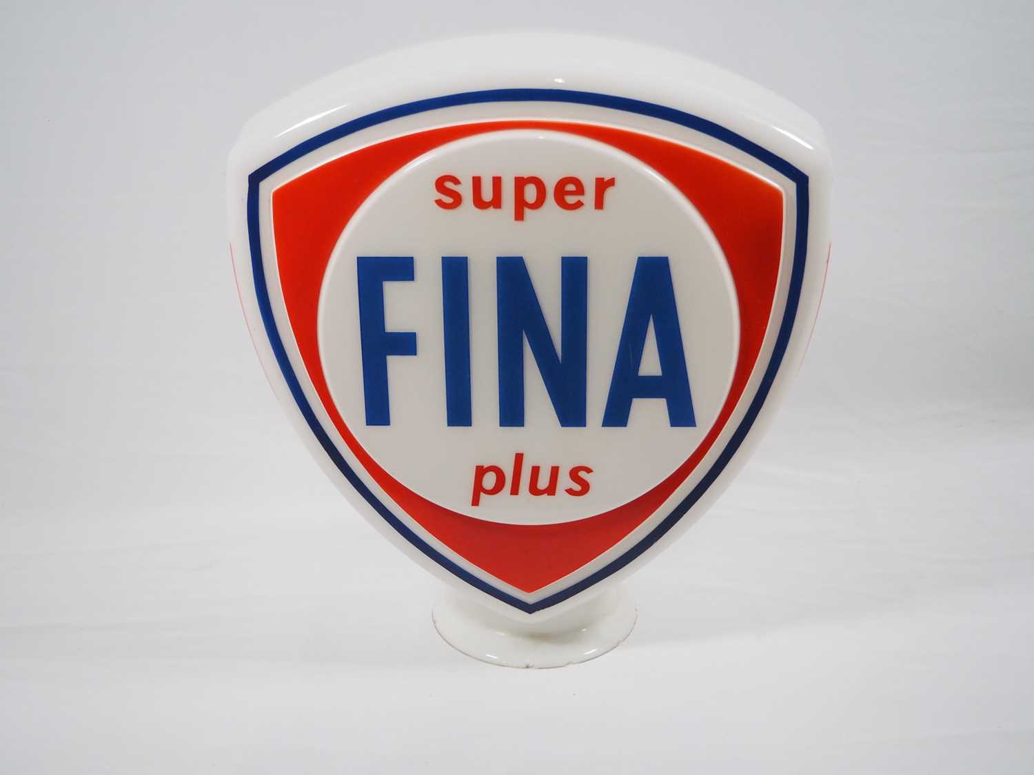 Lot 271 - A Fina Super Plus glass petrol pump globe - DT...
