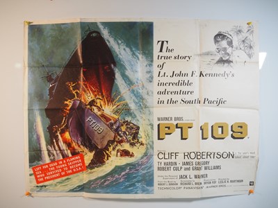 Lot 76 - PT 109 (1963) Art by Frank McCarthy - UK Quad...