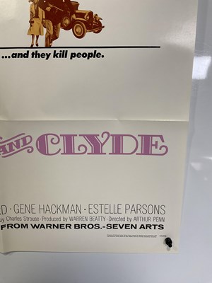 Lot 87 - BONNIE AND CLYDE (1967) A US one-sheet movie...