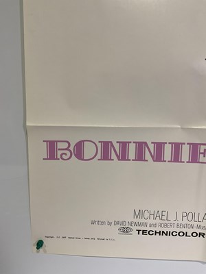 Lot 87 - BONNIE AND CLYDE (1967) A US one-sheet movie...