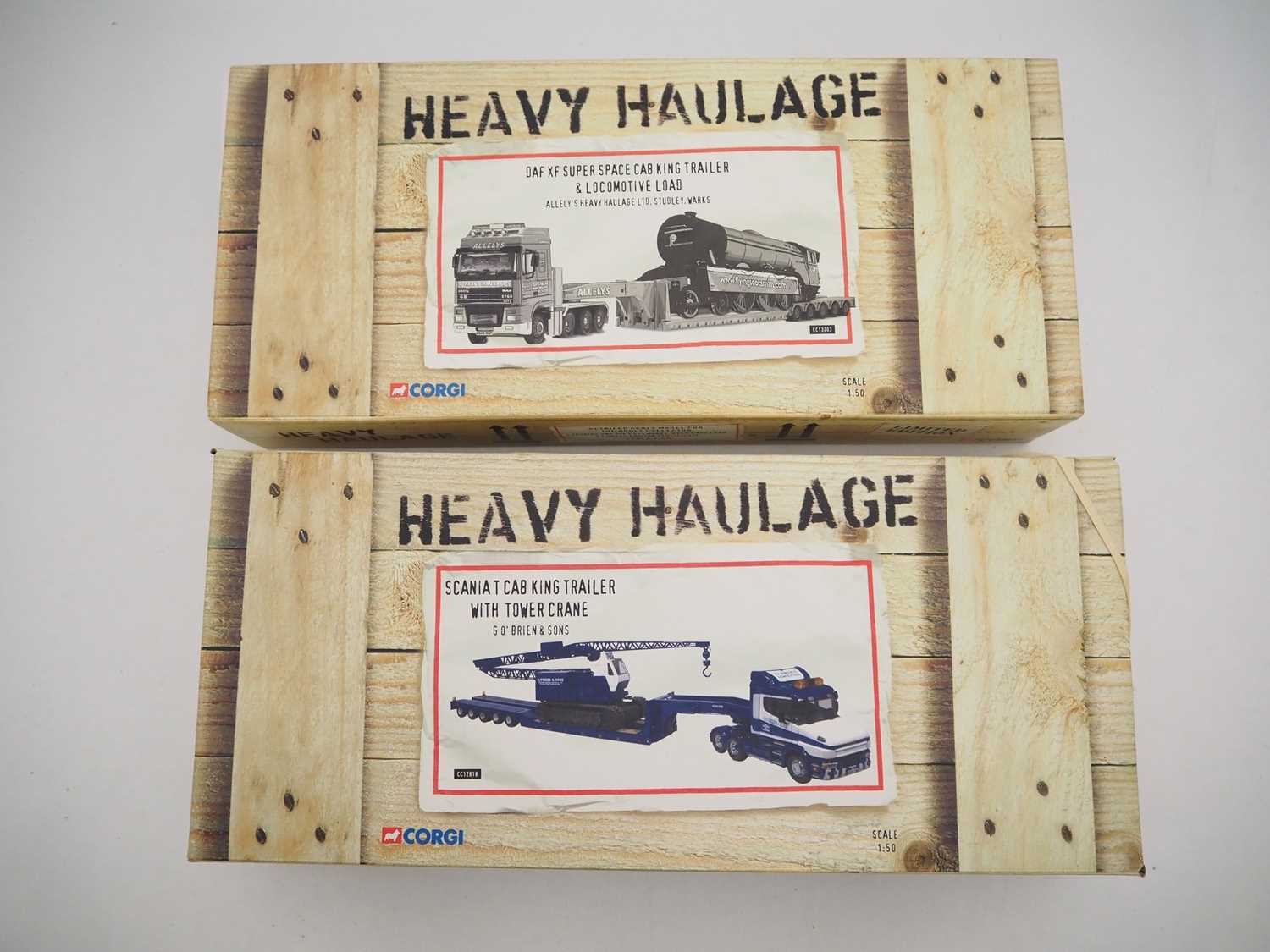 Lot 1 - A pair of CORGI 1:50 scale diecast 'Heavy...