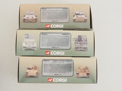 Lot 82 - A group of CORGI 1:50 scale diecast tanks and...