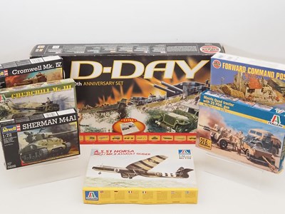 Lot 360 - A group of unbuilt 1:72 scale military plastic...