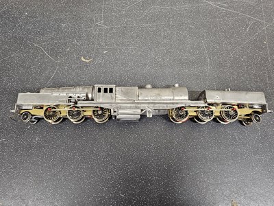 Lot 521 - A group of part built OO gauge brass and white...
