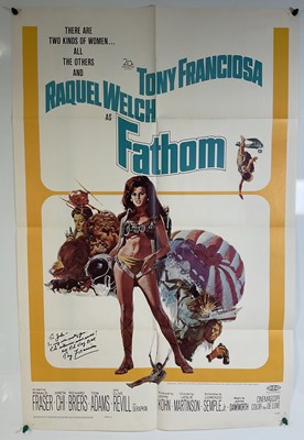 Lot 289 - An autographed FATHOM (1967) US One Sheet...