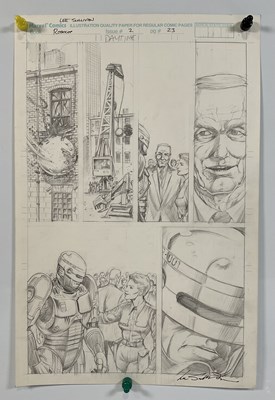Lot 398 - ROBOCOP - Original artwork by LEE SULLIVAN and...