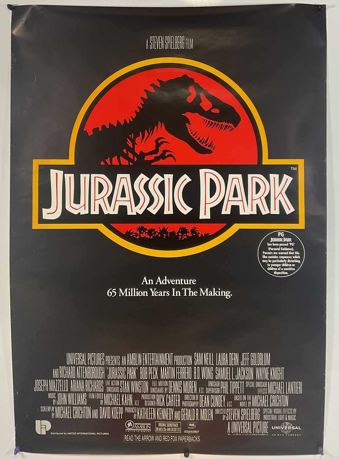 Lot 23 - JURASSIC PARK (1993) Directed by Stephen...