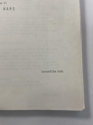 Lot 353 - A revised fourth draft of STAR WARS EPISODE 1:...
