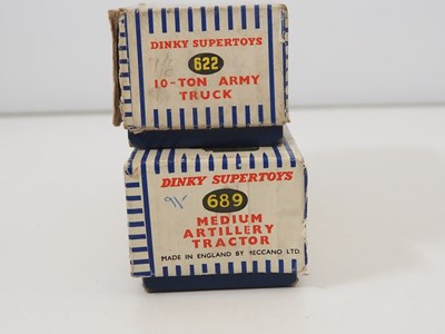 Lot 8 - A pair of DINKY Supertoys military vehicles...