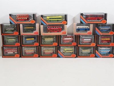 Lot 17 - A group of EFE 1:76 scale diecast buses in...