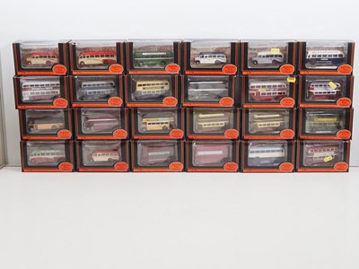 Lot 18 - A group of EFE 1:76 scale diecast buses in...